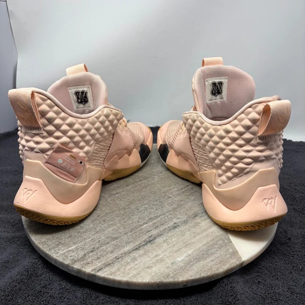 Jordan Why Not Zer0.2 Washed Coral Gum Yellow Basketball Shoes Size 8 Streetwear